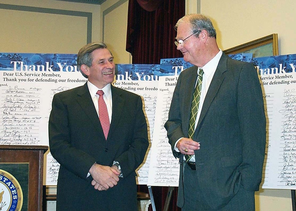Wolfowitz Receives 'Thank You' Card for Troops from Rep. Skelton