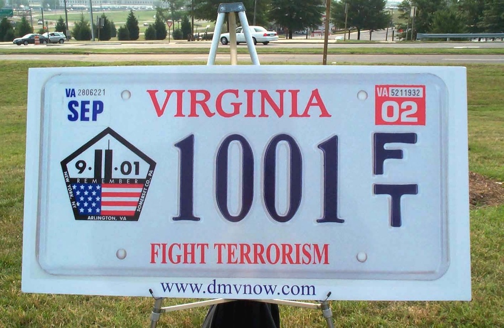 New Virginia License Plate Features Pentagon Logo