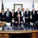 Longtime Pentagon Official Surrounded by Defense Secretaries He Served