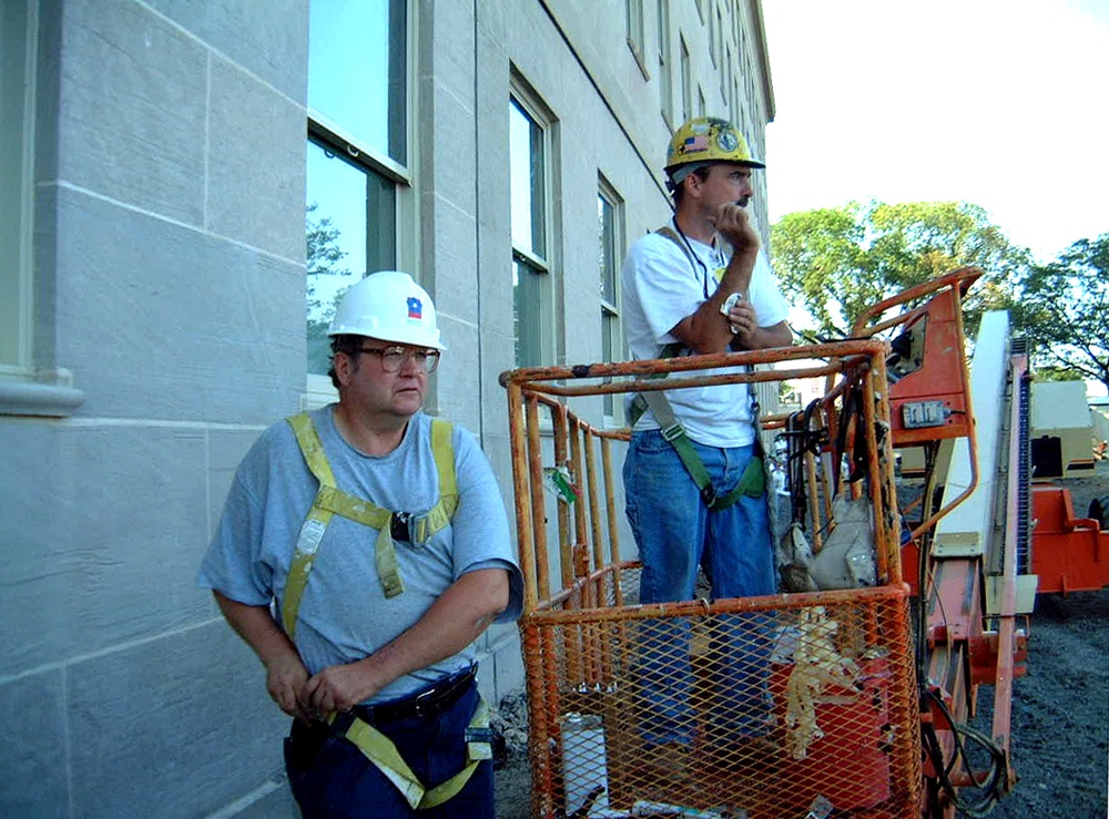 Ironworkers Repair Pentagon Windows After 9/11 Attack