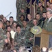 Rumsfeld Addresses Soldier's Question at Fort Hood Town Hall