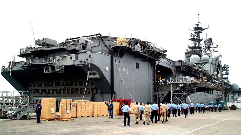 Amphibious Assault Ship USS Bonhomme Richard Returns to San Diego After Deployment