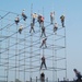 Workers Construct Scaffold for 9/11 Ceremony at Pentagon