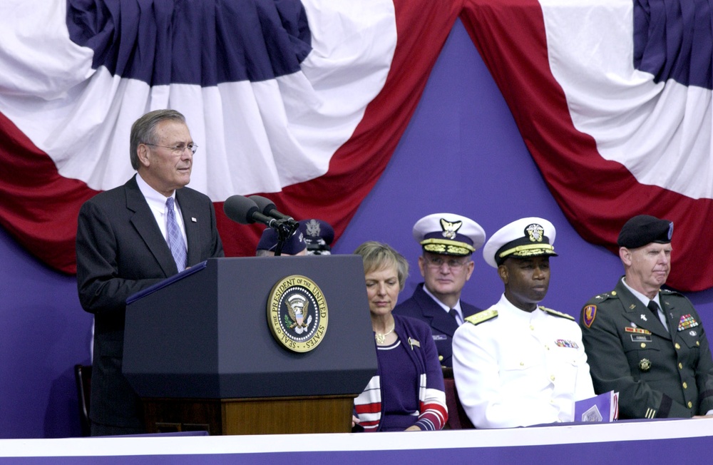 Rumsfeld Remembers 9/11 Victims at Pentagon Ceremony