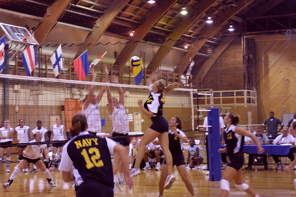 Navy Women's Volleyball Team Wins 2002 Armed Forces Championship