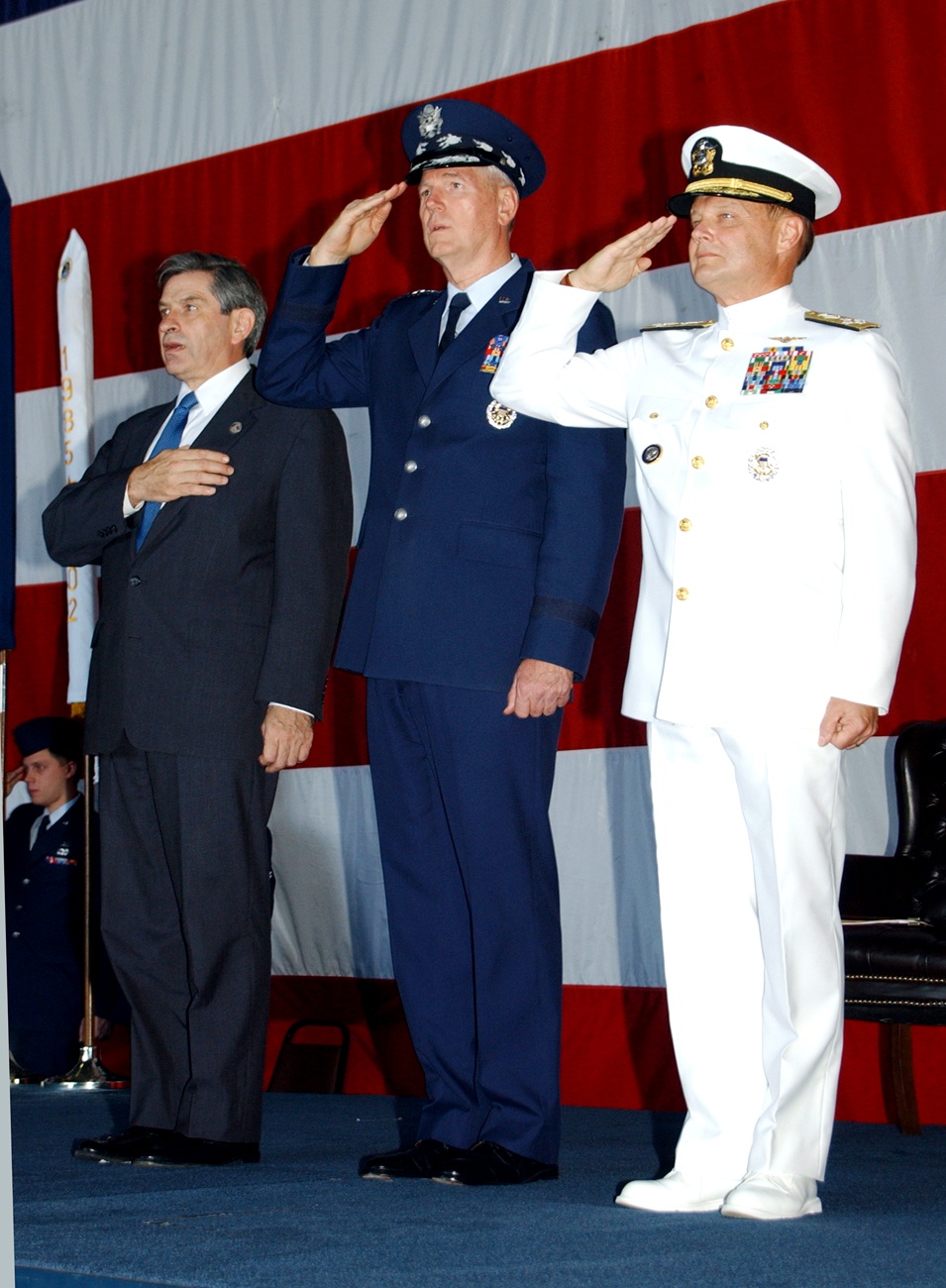 Top Defense Officials Salute at USSTRATCOM Activation Ceremony