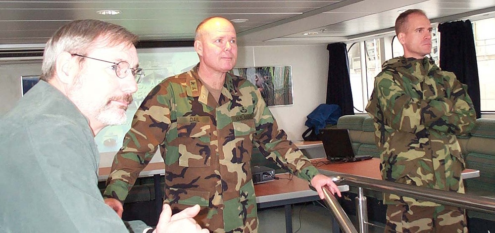 Army Transportation Center Commander Inspects High-Speed Vessel