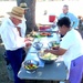 Retired Military Members Volunteer for Stone Soup Day at Armed Forces Retirement Home