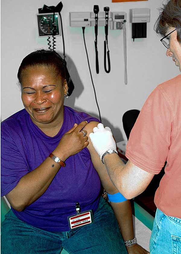Civilian Volunteers Receive Anthrax Vaccine in Military Study