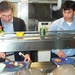 Wolfowitz Enjoys Shipboard Meal with Sailor