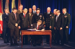Bush Signs Defense Authorization Bill at Pentagon