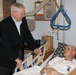 Defense Secretary Gates Visits Wounded Soldier at Brooke Army Medical Center