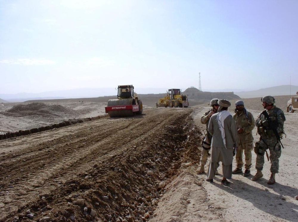 Qalat Provincial Reconstruction Team Engages Local Afghan on Highway Project