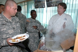 DoD Official Showcases New Combat Ration to Soldiers