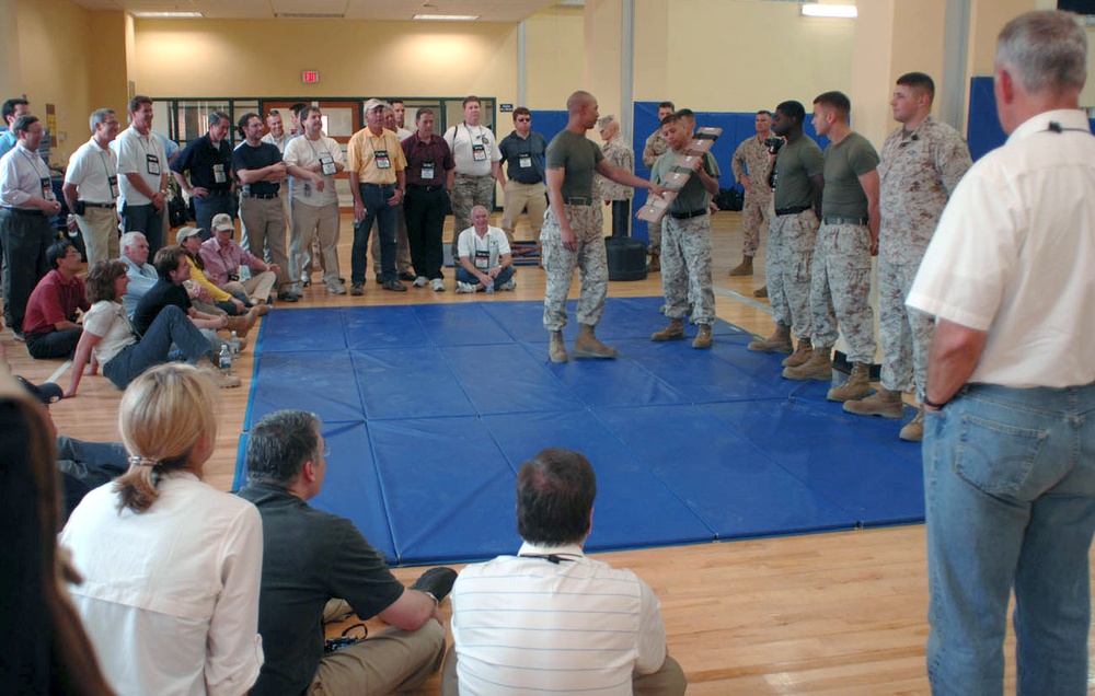 Civilians Learn Marine Corps Martial Arts in Bahrain