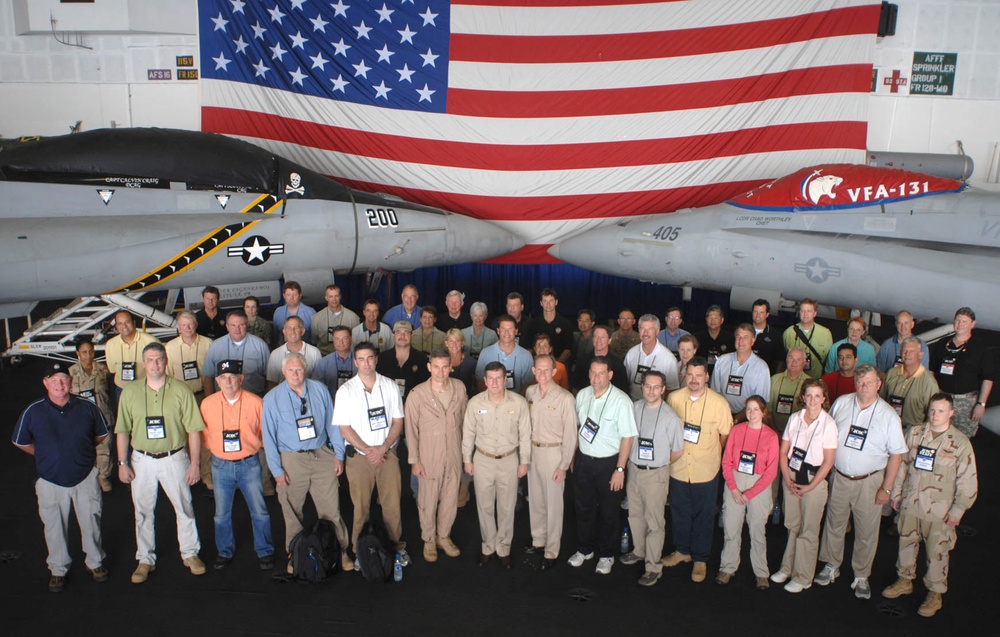 Joint Civilian Orientation Conference Participants Tour USS Eisenhower