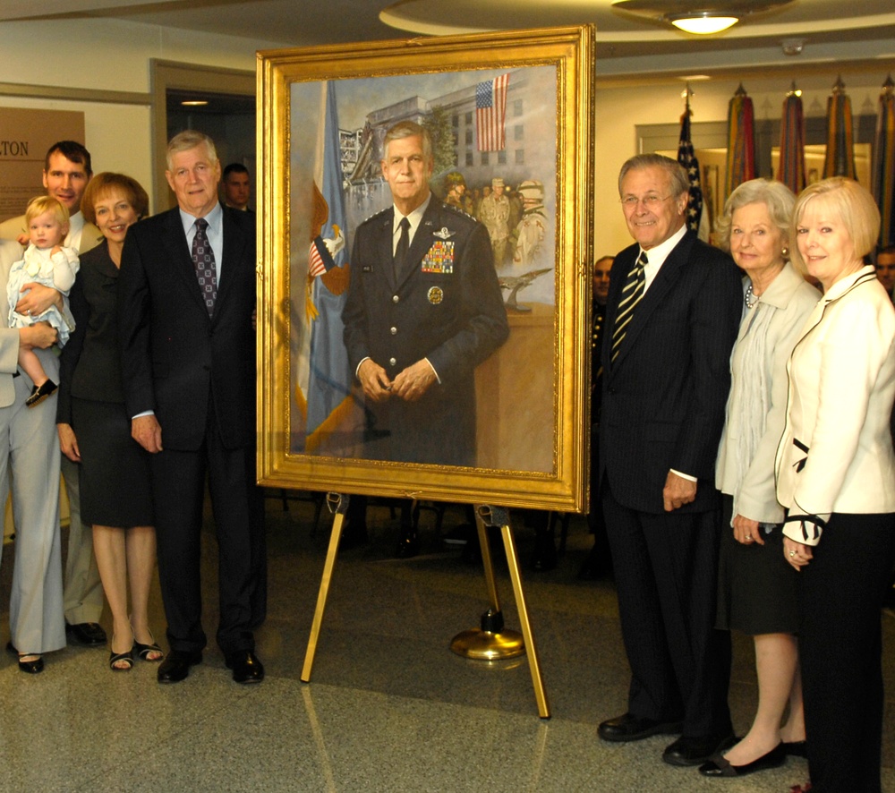 Retired Gen. Richard B. Myers Honored with Portrait Unveiling at Pentagon
