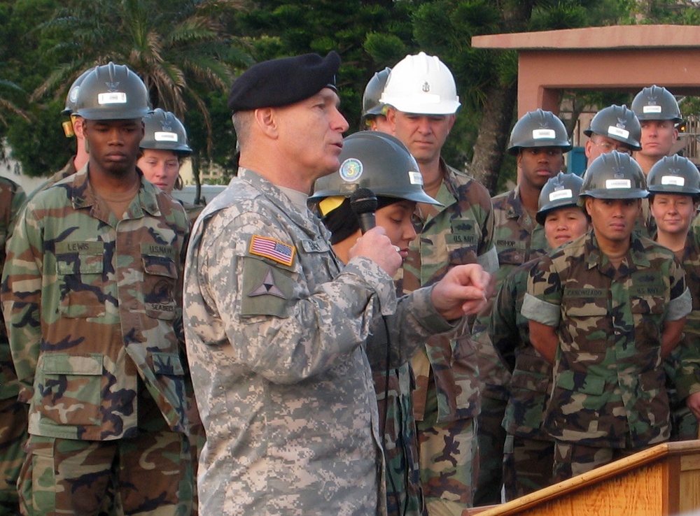 Senior Enlisted Advisor Visits Seabees in Okinawa