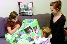 Children Find Comfort in Quilt Honoring Deployed Parent