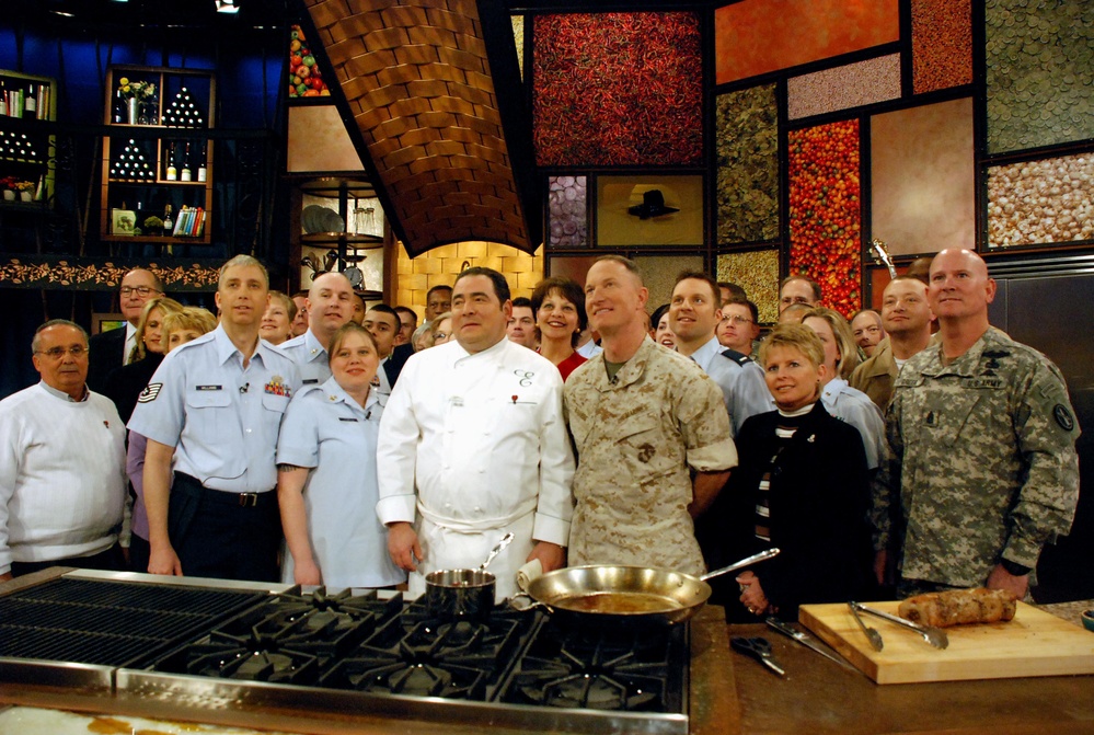 Emeril Lagasse Celebrates Military Cooking Contest Winners