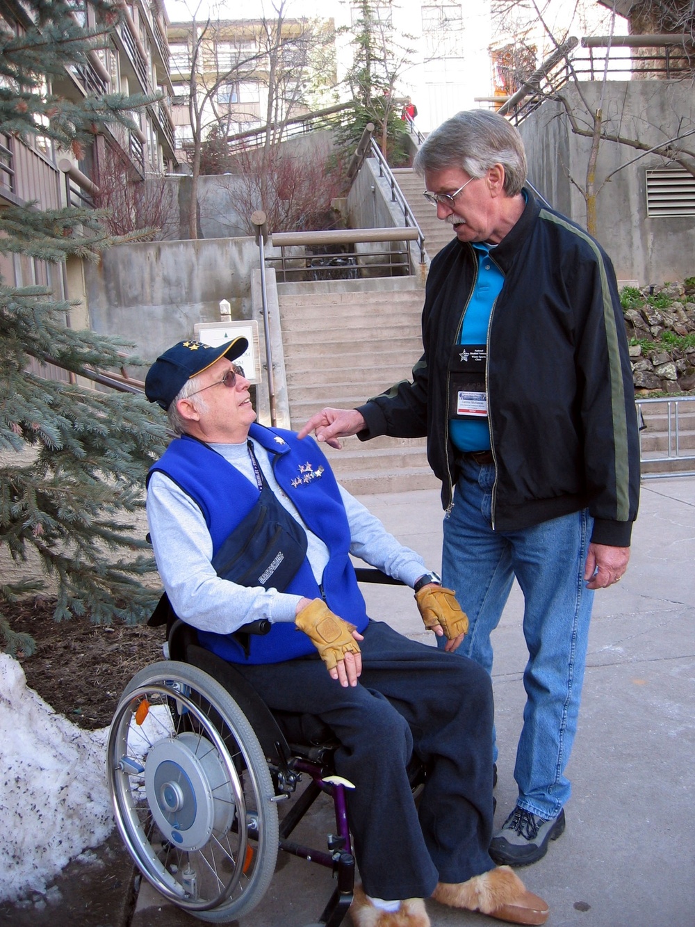 Elks Veterans Program Provides Leather Wheelchair Gloves to Disabled Vet