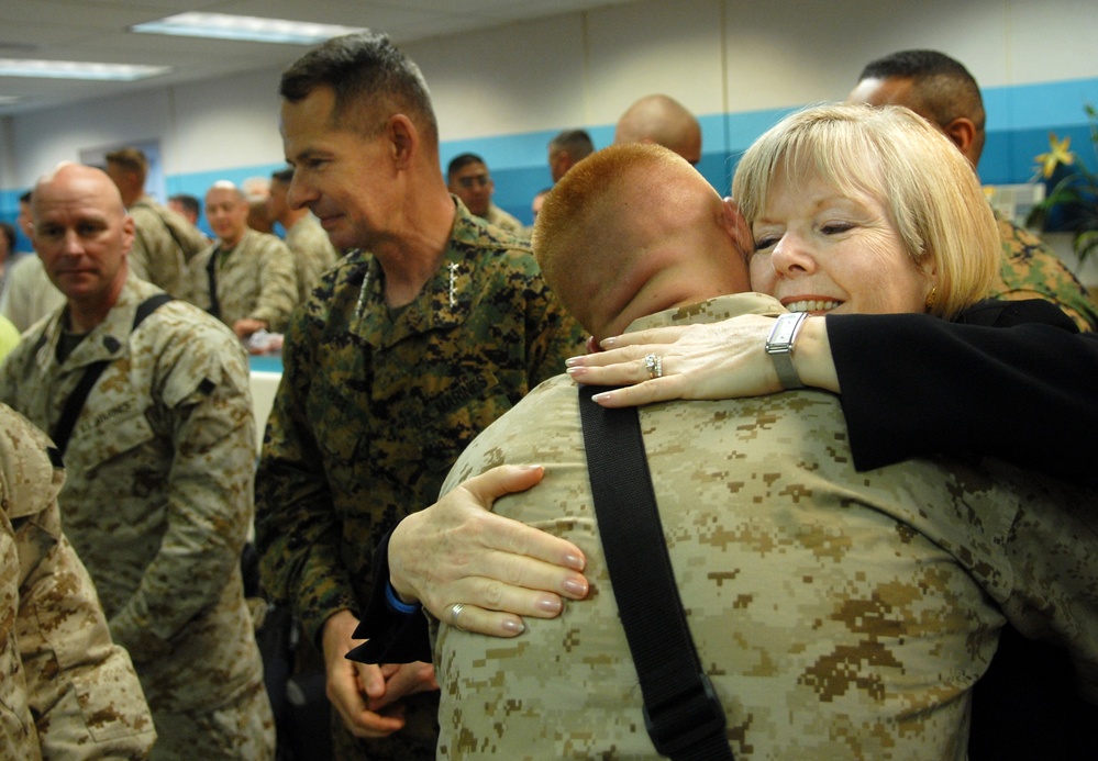 Pace Family Bids Farewell to Deploying Marines