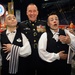 Marine Lt. Gen. Sattler Poses with Circus Performers in Washington