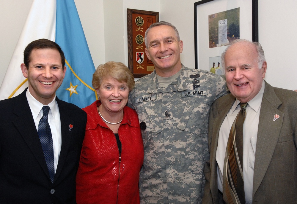 Honored for Troop Support Efforts at the Pentagon