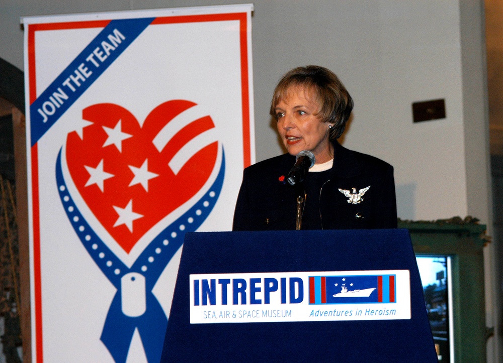 Gen. Myers' Wife Speaks at Intrepid Museum Exhibit Opening