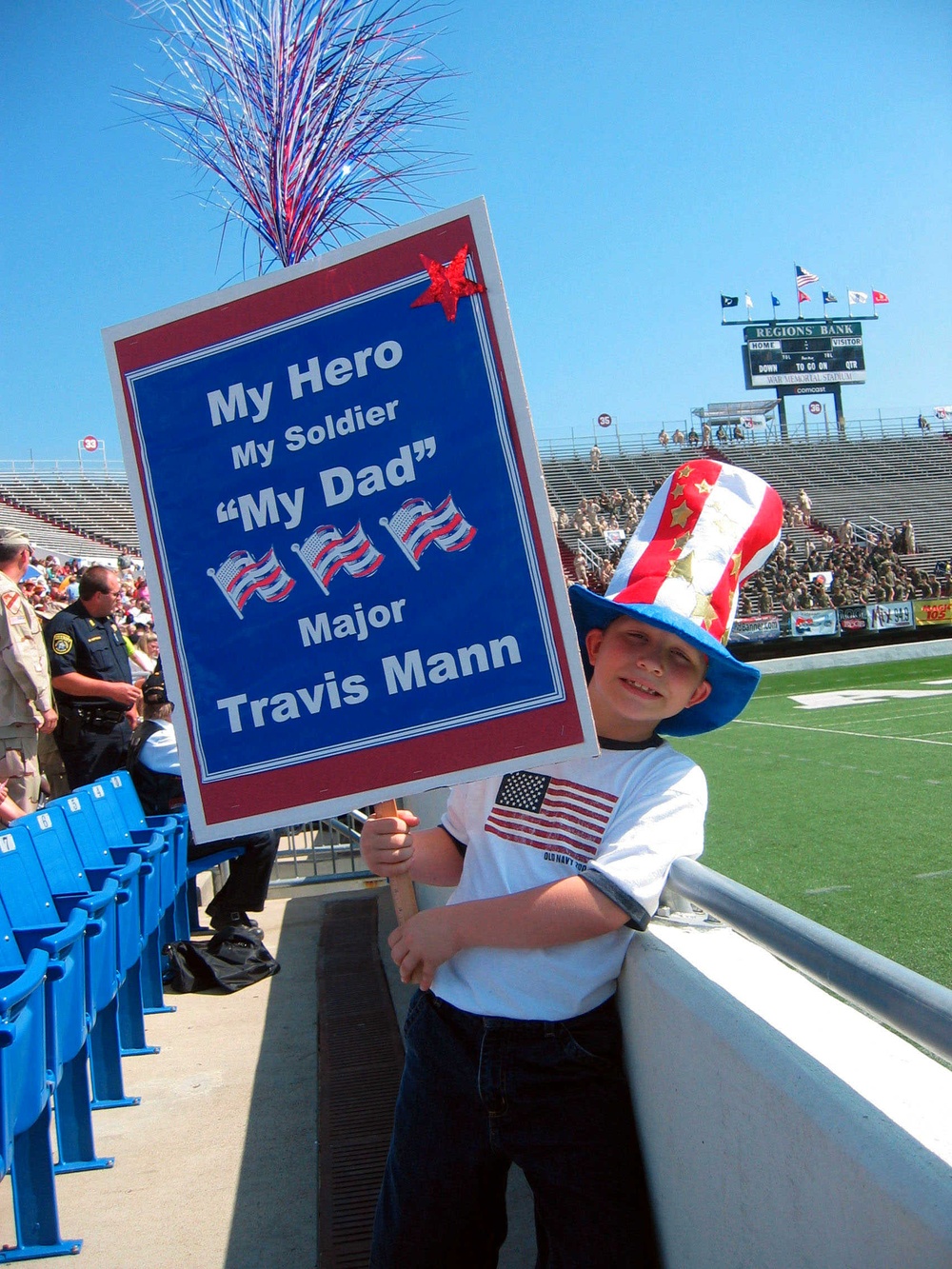 Nine-Year-Old Honors Father at Arkansas Homecoming Celebration