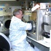 Army Sgt. 1st Class Tests Sample During Arkansas Exercise