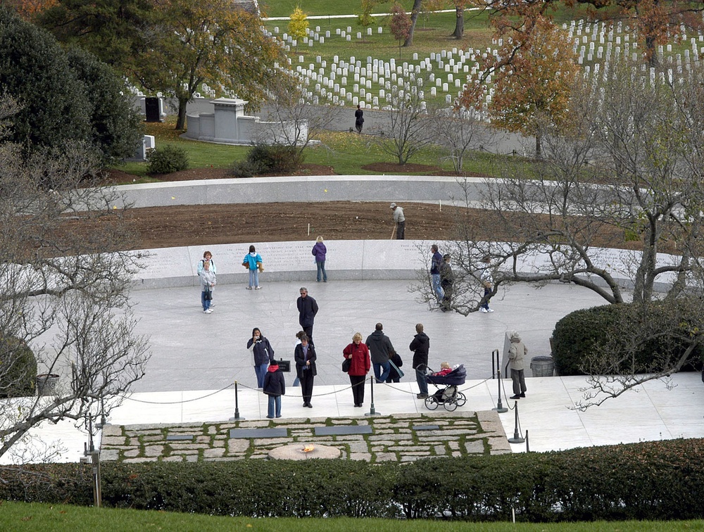 JFK's Eternal Flame Marks Grave at Arlington National Cemetery