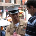 Marine Honors Portuguese Visitor During Fleet Week