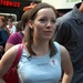 Bridgett Gordon Displays &quot;America Supports You&quot; Sticker Handed Out by Sailors, Marines