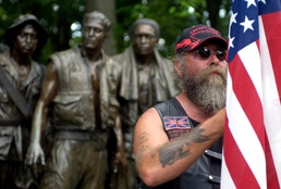 Vietnam Veterans Honored at Rolling Thunder Ride in Washington