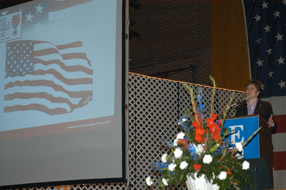 Defense Official Addresses Crowd at America Supports You Rally in Enid, Oklahoma