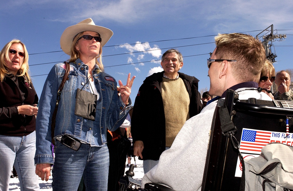 Bo Derek, Paul Wolfowitz Attend Disabled Veterans Winter Sports Clinic