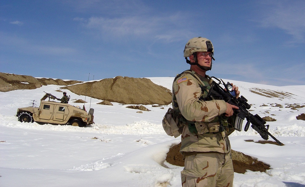 U.S. Army Lieutenant Leads Patrol in Afghanistan