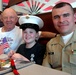 Young Girl and Veteran Grandfather Join Marine Recruiter for Letter Writing Campaign