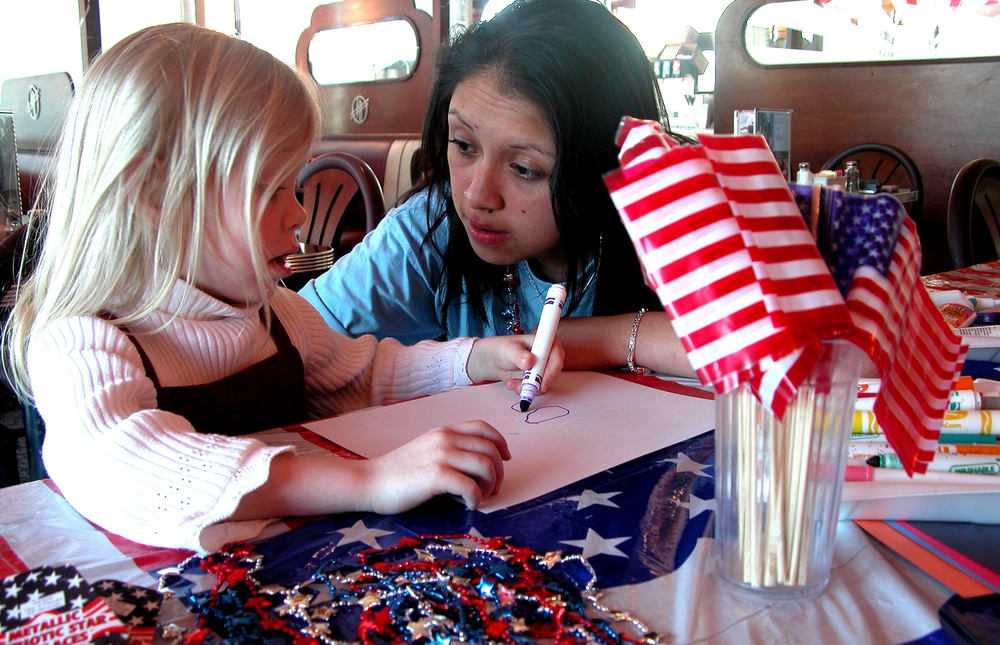 Young Students Write Letters of Support for Troops Overseas