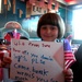 Young Girl Writes Letter to Troops at Silver Diner Campaign