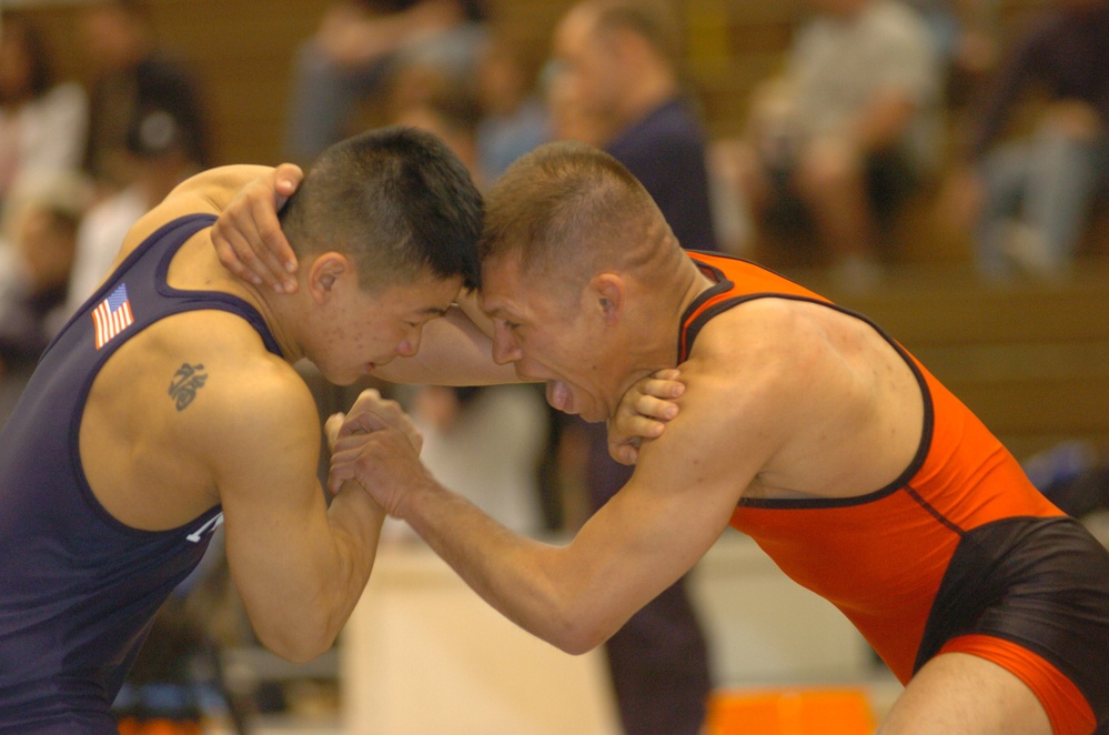 Army Capt. Albarracin Competes for Gold at Armed Forces Wrestling Championships
