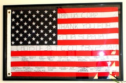 Marines Send Flags to Airplus Footcare in Gratitude for Insole Donations