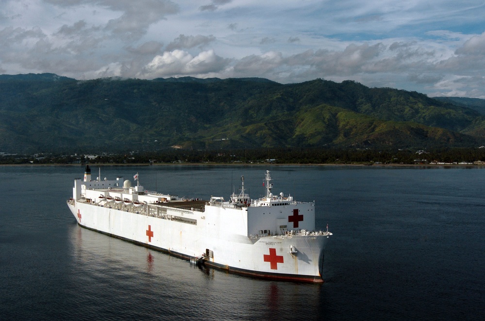 Navy Hospital Ship USNS Mercy Responds to Sumatra Earthquake