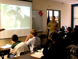 Army Veteran Shares Iraq Experience with ROTC Students
