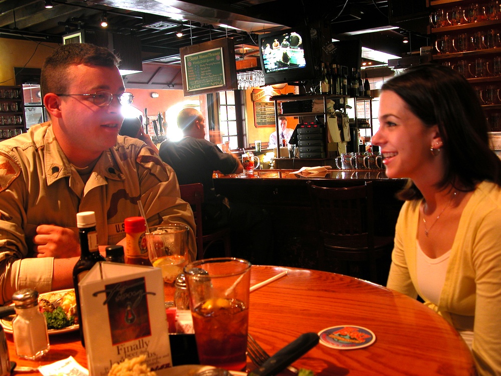 College Student Considers Army After Talking with Returning Soldier