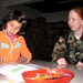 Air Force Officer Connects with Kosovar Girl at Pristina Center