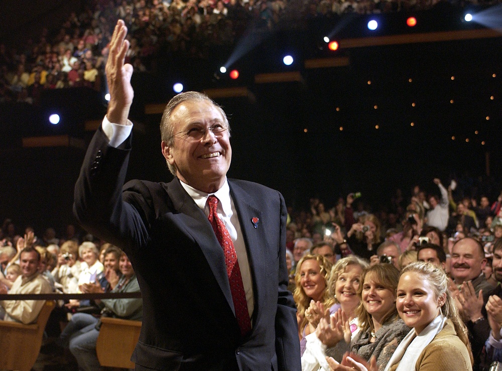 Rumsfeld Receives Warm Welcome at Grand Ole Opry