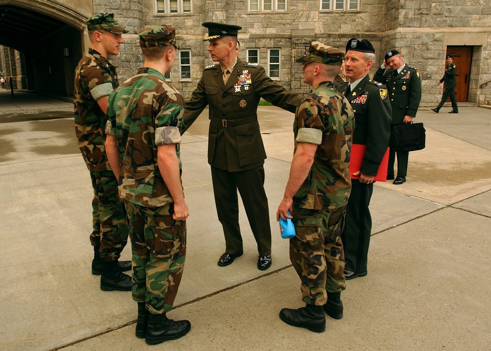 Gen. Pace Shares Combat Lessons with Future Marines at West Point