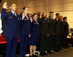 Servicemembers Take Oath of Allegiance at Presidential Library